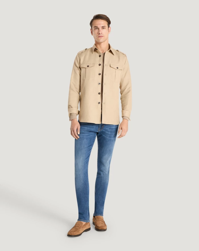 Pantaloni Torino Jeans Soul in denim stretch indigo Offerta