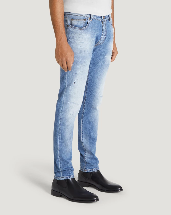 Pantaloni Torino Jeans Rock in denim organico stretch Online
