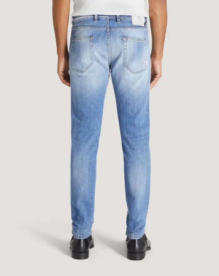 Pantaloni Torino Jeans Rock in denim organico stretch Online