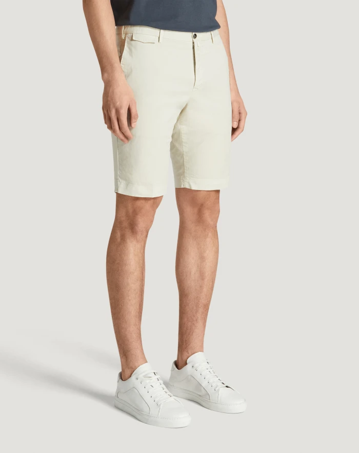 Pantaloni Torino Bermuda in gabardina stretch Vendita Calda