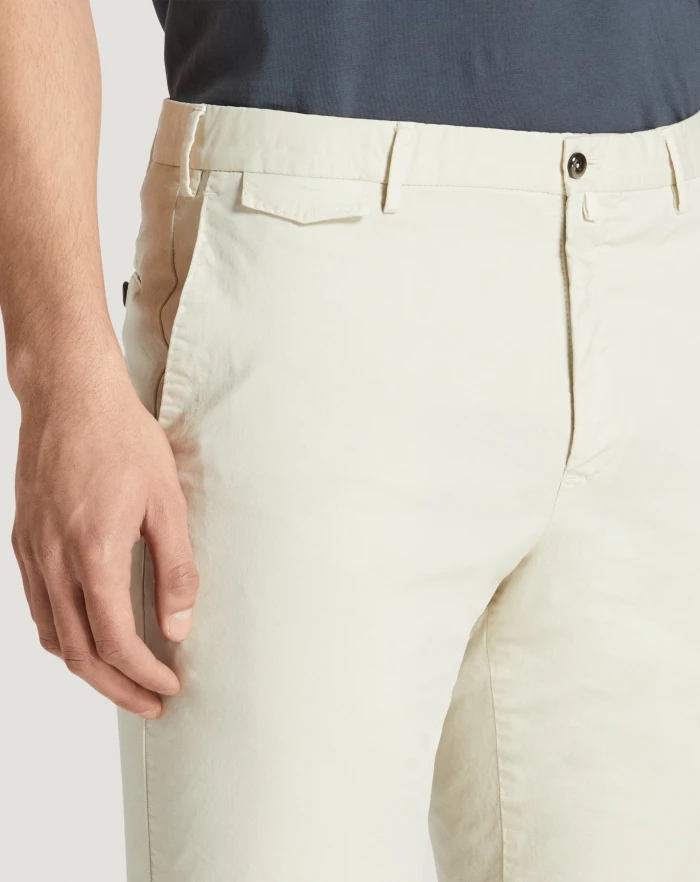 Pantaloni Torino Bermuda in gabardina stretch Vendita Calda
