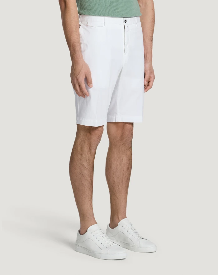 Pantaloni Torino Bermuda in gabardina stretch Offerta natalizia