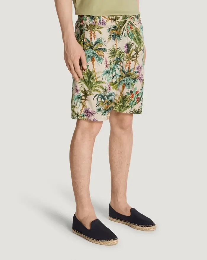 Pantaloni Torino Bermuda in popeline di cotone Moda