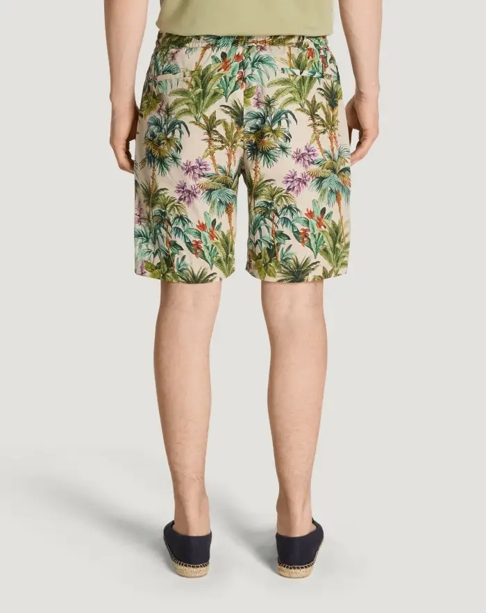 Pantaloni Torino Bermuda in popeline di cotone Moda
