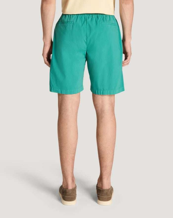 Pantaloni Torino Bermuda in popeline di cotone stretch 2025