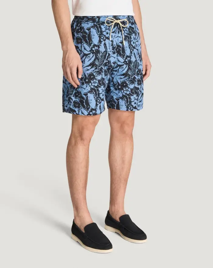 Pantaloni Torino Bermuda in popeline di cotone Italy