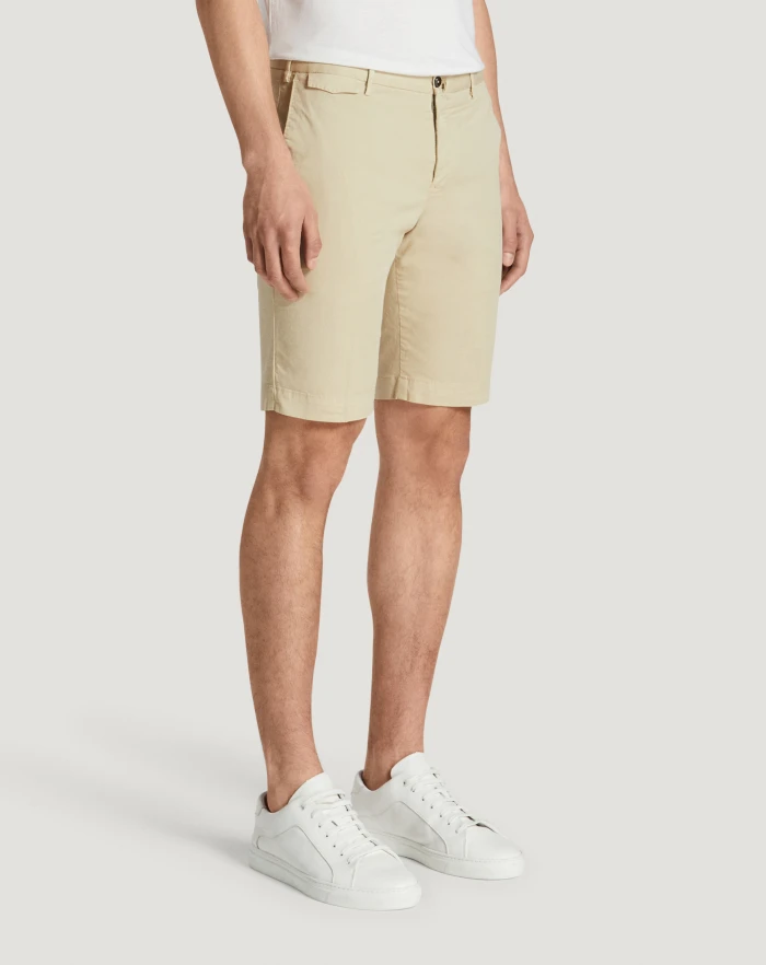 Pantaloni Torino Bermuda in gabardina stretch Qualità