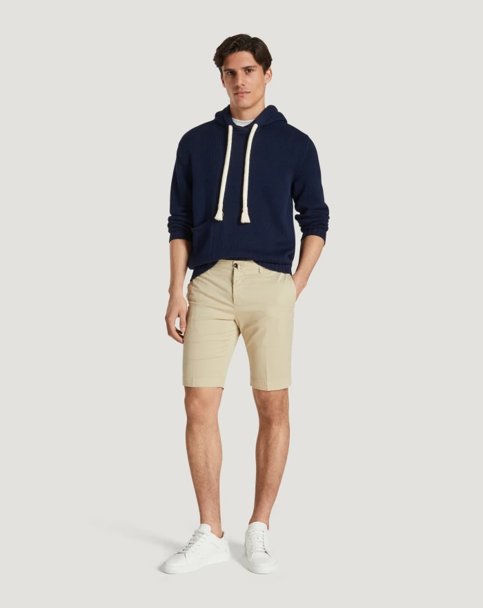 Pantaloni Torino Bermuda in gabardina stretch Qualità