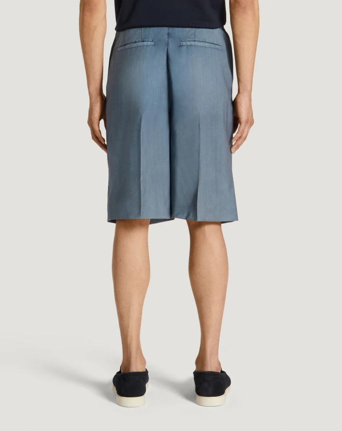 Pantaloni Torino Bermuda in lana comfort Vendita