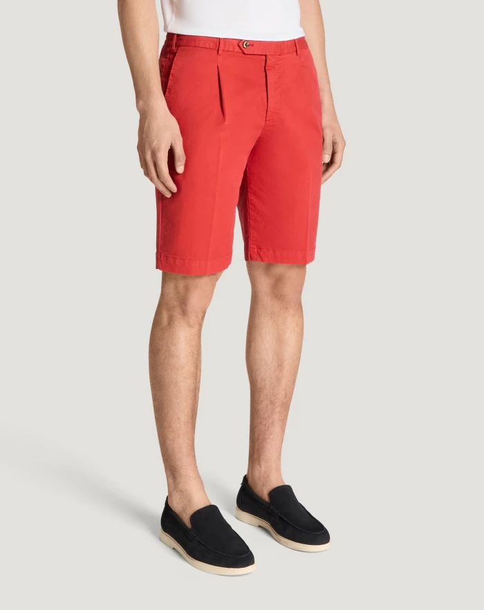 Pantaloni Torino Bermuda in gabardina di cotone Spedizione Gratuita