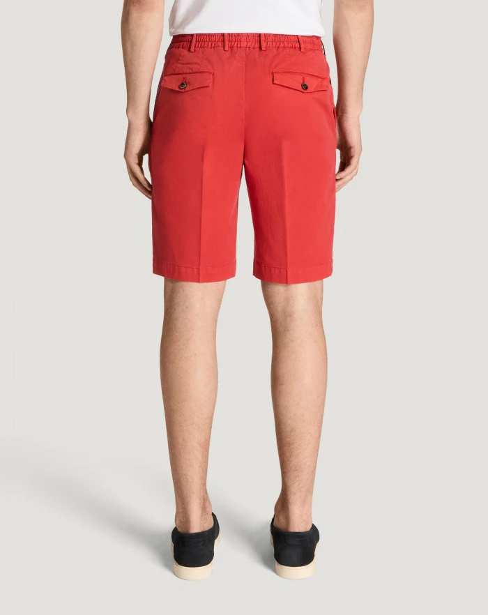 Pantaloni Torino Bermuda in gabardina di cotone Spedizione Gratuita