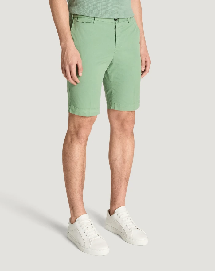 Pantaloni Torino Bermuda in gabardina stretch Pezzi Unici