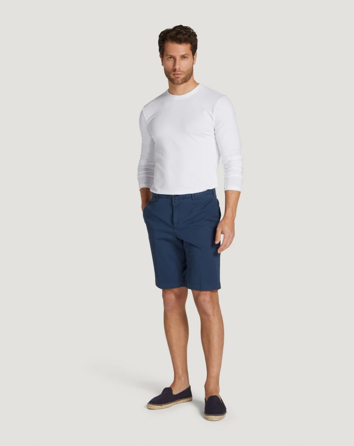 Pantaloni Torino Bermuda in gabardina stretch Acquista Ora