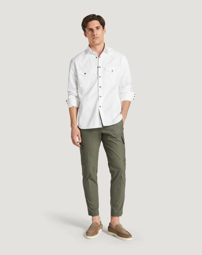 Pantaloni Torino Camicia in gabardina di cotone Only for today