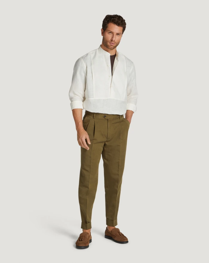 Pantaloni Torino Camicia in lino Offerte