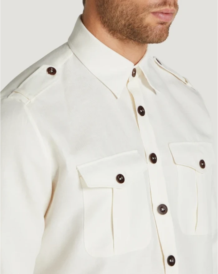 Pantaloni Torino Camicia in twill In Saldo