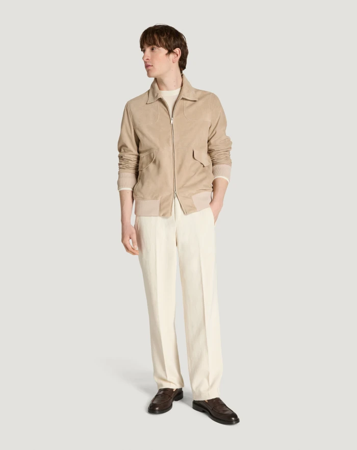 Pantaloni Torino Bomber in suede 2025