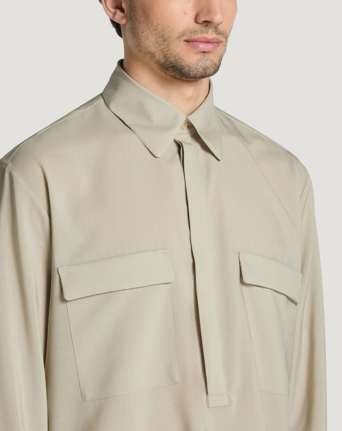 Pantaloni Torino Camicia in lana Italy