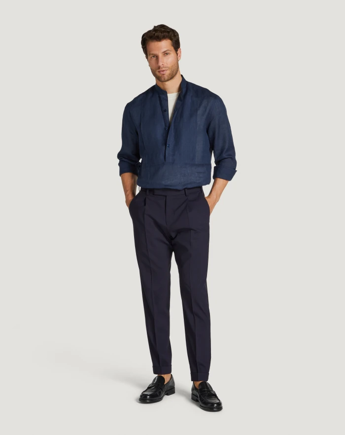Pantaloni Torino Camicia in lino Nuovo