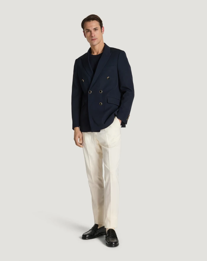 Pantaloni Torino Blazer in lana granité Qualità