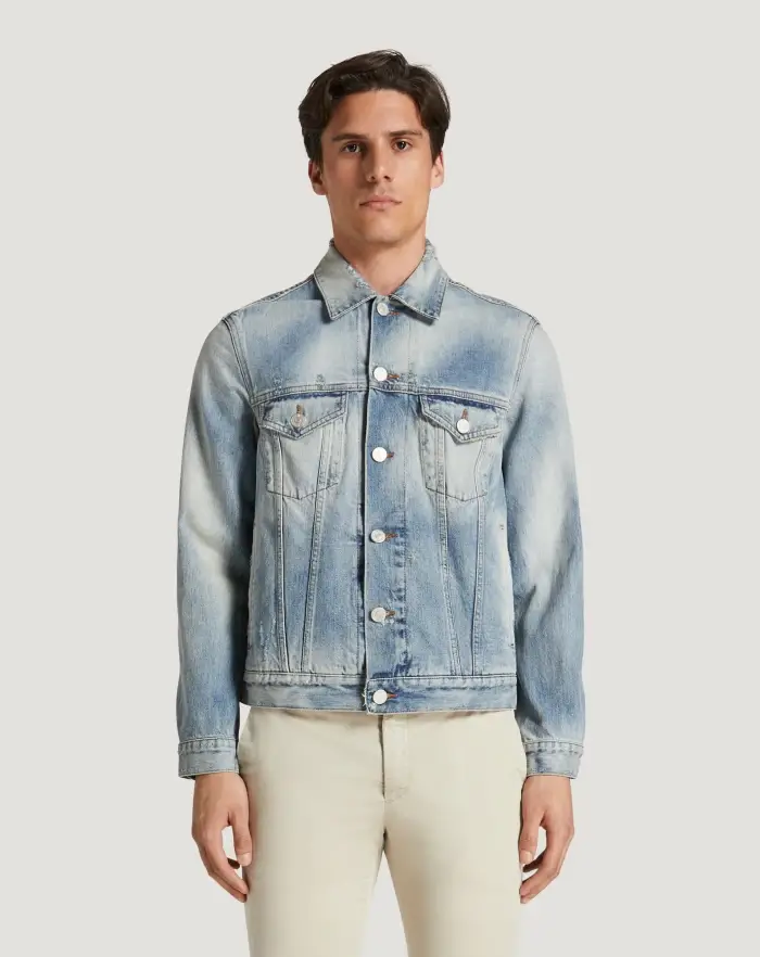 Pantaloni Torino Giacca in denim con ricamo Qualità Garantita