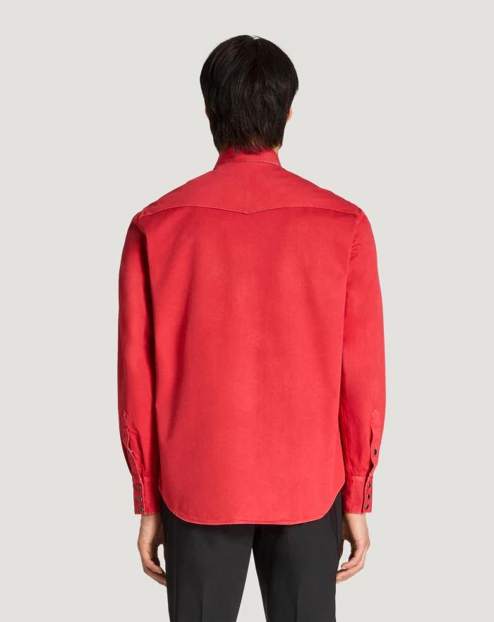 Pantaloni Torino Camicia in gabardina di cotone Consegna Veloce