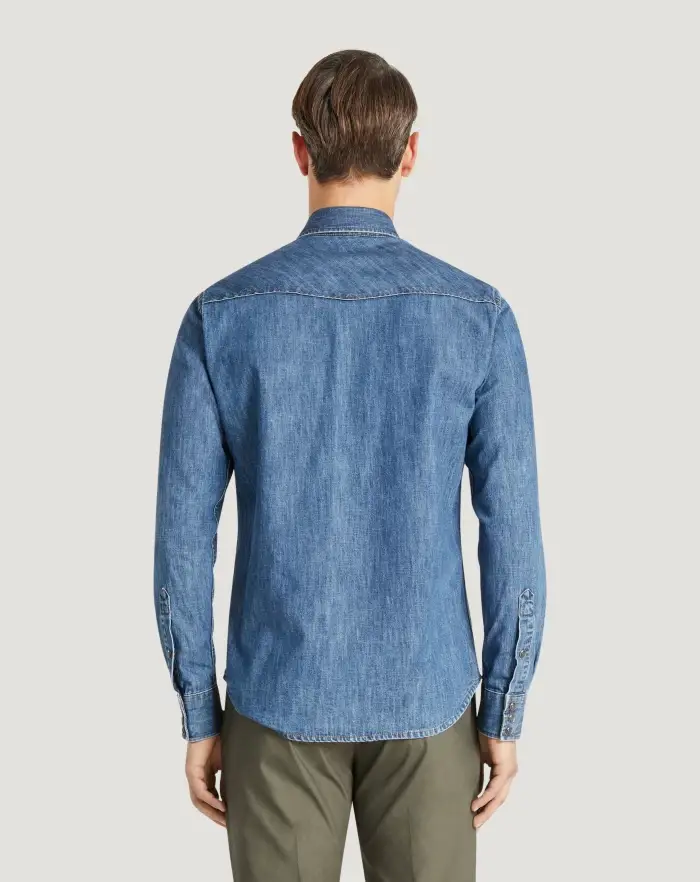 Pantaloni Torino Camicia in denim Economico