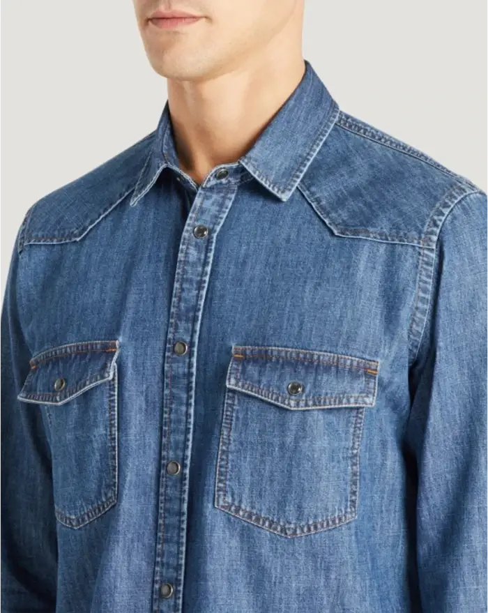 Pantaloni Torino Camicia in denim Economico