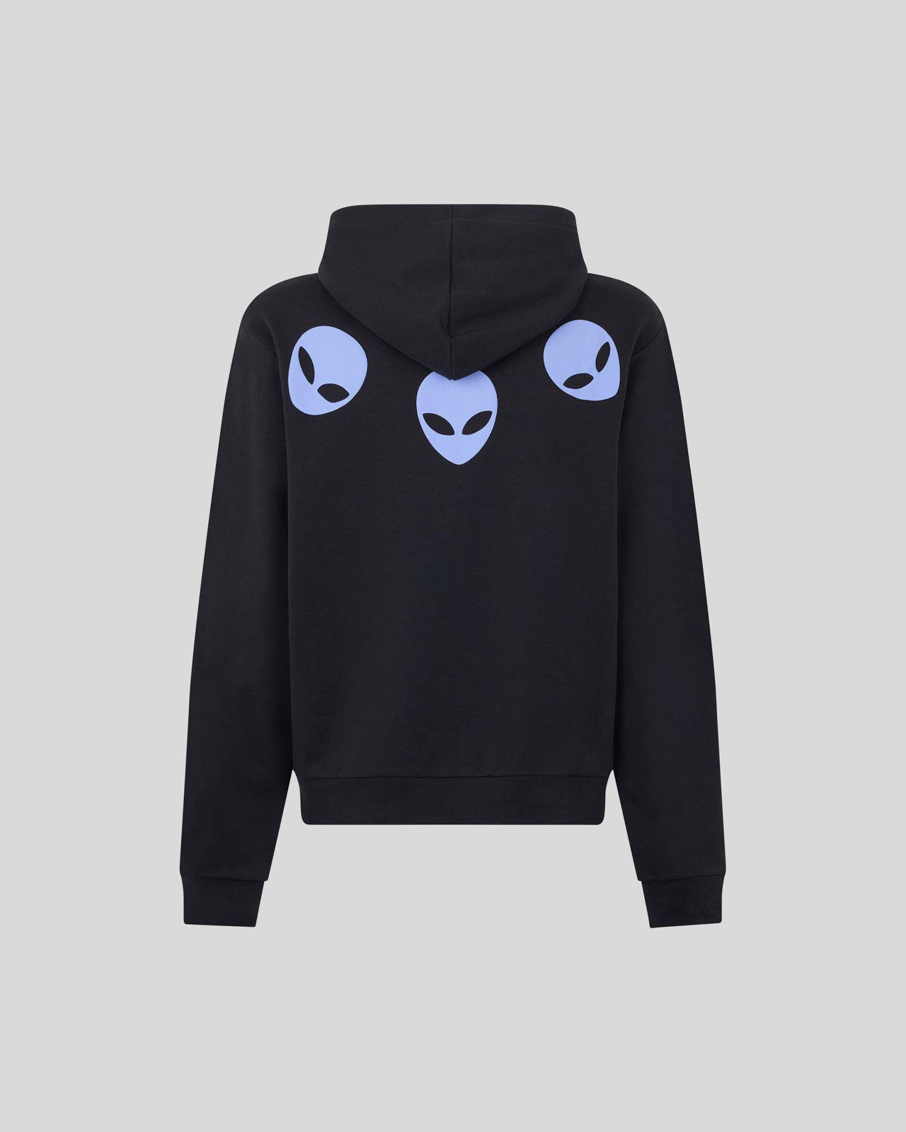 Phobia Archive FELPA CON CAPPUCCIO NERA CON STAMPA TRIPLE ALIEN VIOLA Black Friday Prezzi