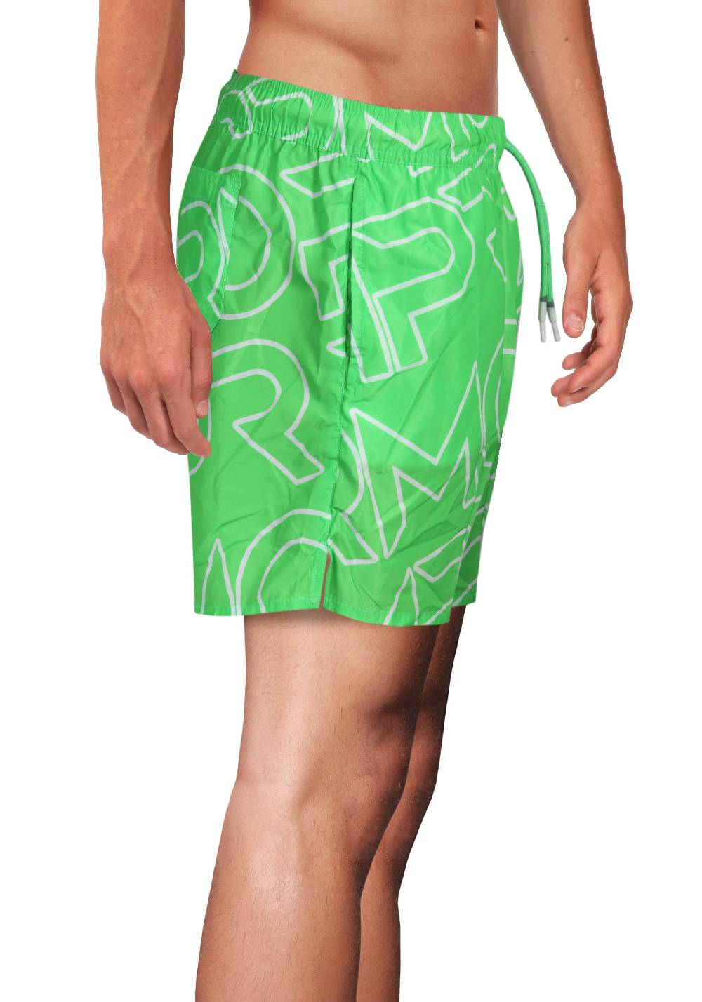 Primo Emporio Costume Boxer con Scritta Primo Emporio - Verde Convenienza
