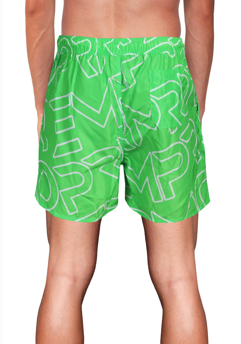 Primo Emporio Costume Boxer con Scritta Primo Emporio - Verde Convenienza
