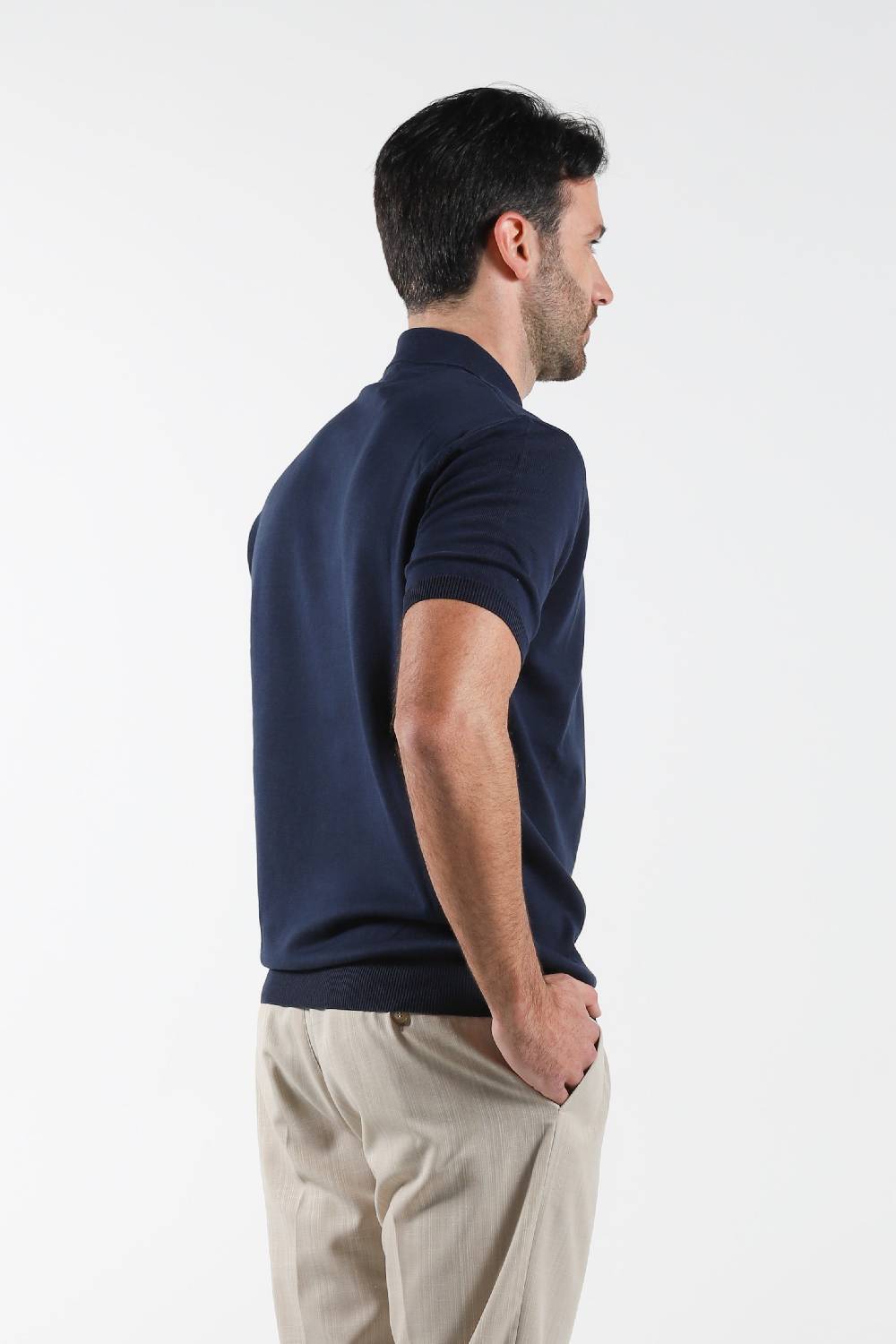 Primo Emporio Polo in filo 3 Bottoni mezza manica Saldi Di Fabbrica