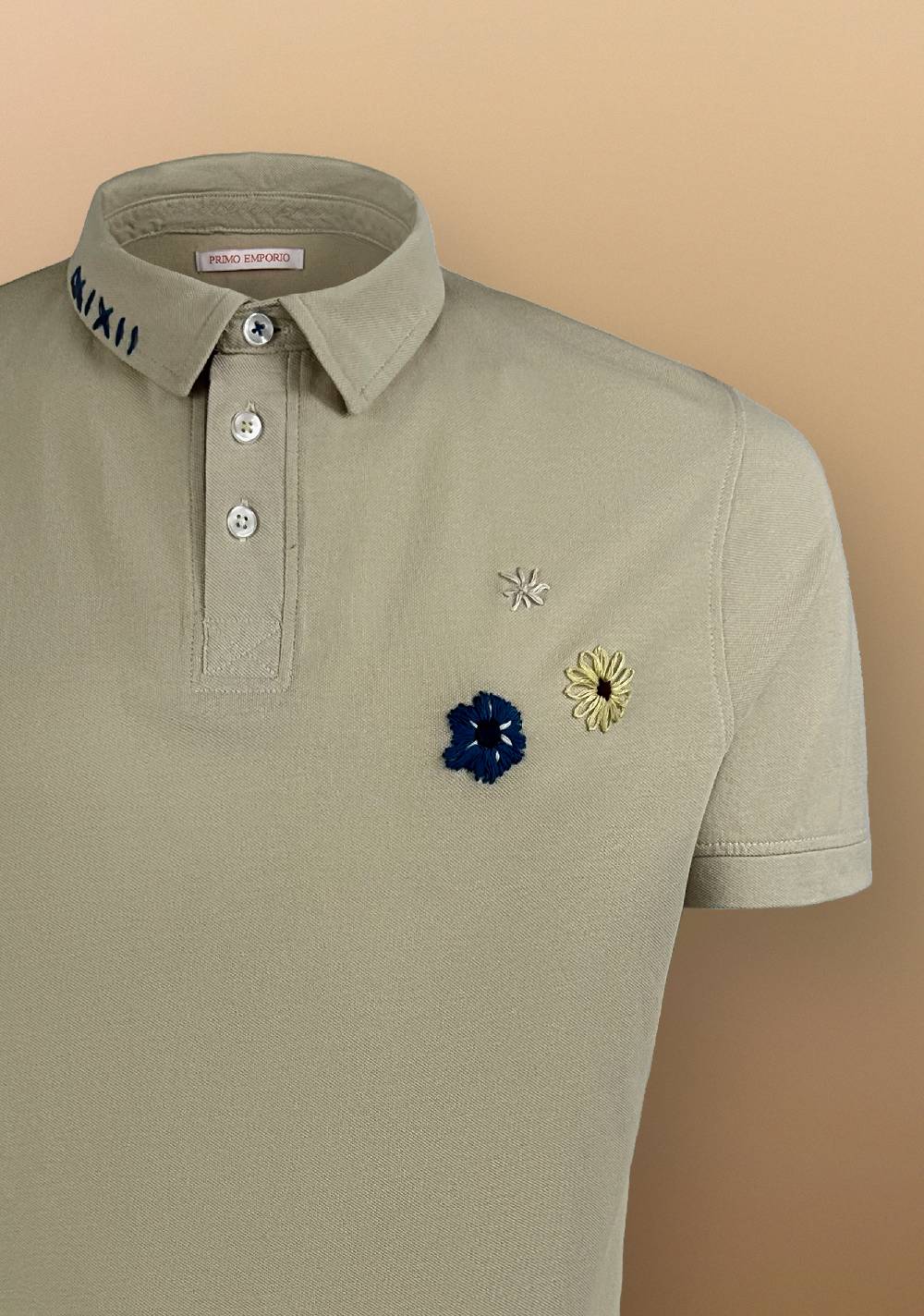 Primo Emporio Polo con Ricami tessuto Piquet Offerta