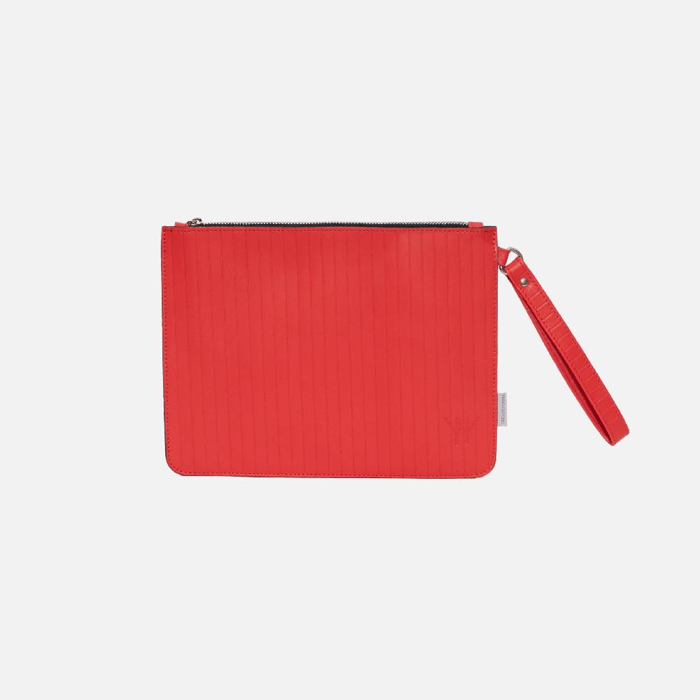 Primo Emporio Pochette Rigida in Pelle Logo Inciso Nuovo