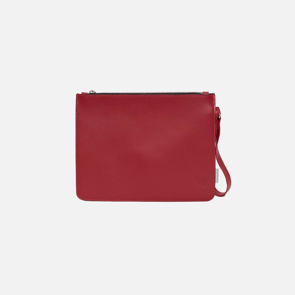 Primo Emporio Pochette Rigida in Pelle Logo Inciso Qualità