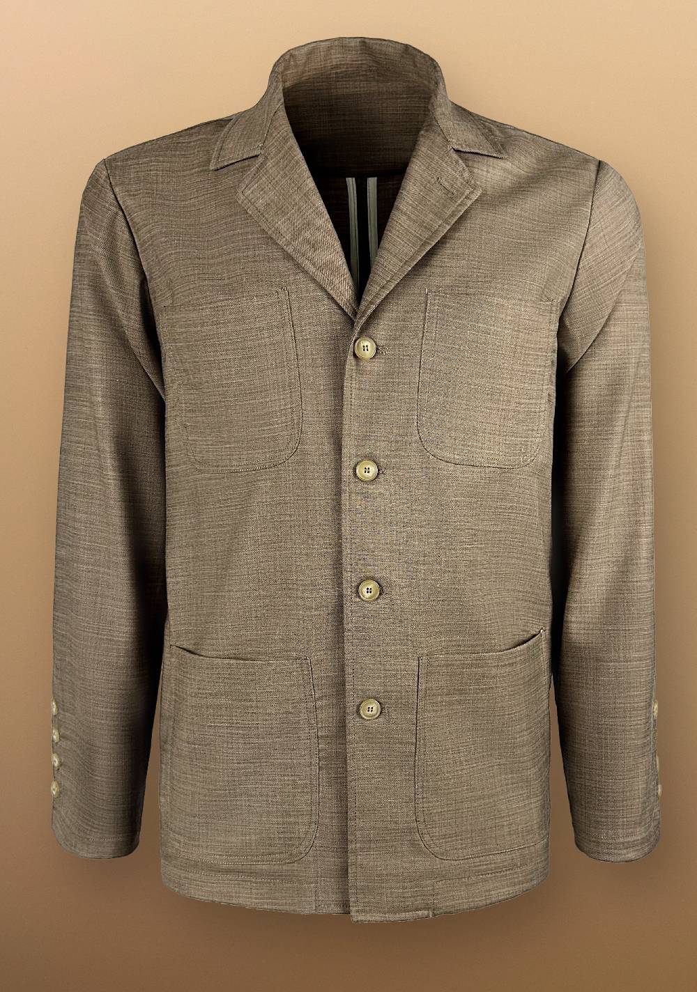 Primo Emporio Giacca camicia con Tasche a Toppe Moda