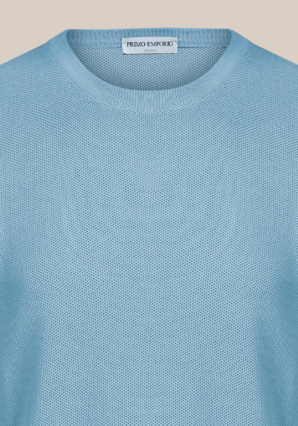 Primo Emporio Maglia giro collo tessitura punto riso 2025