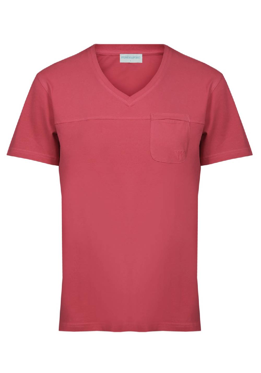 Primo Emporio T-shirt scollo a V con taschino Saldi Di Fabbrica
