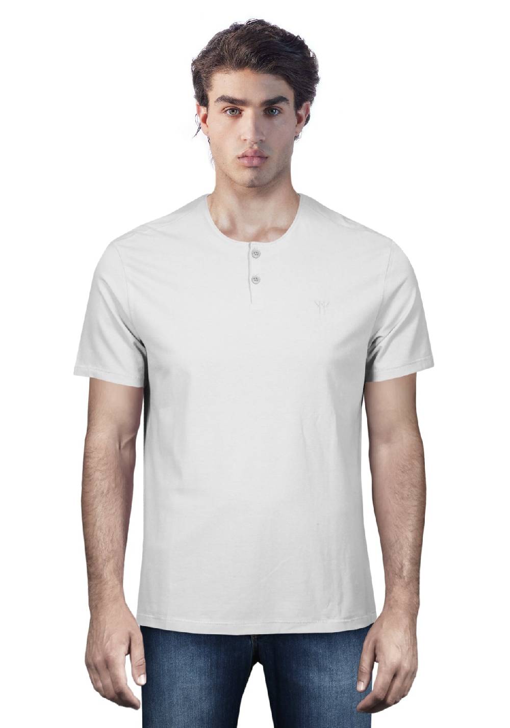 Primo Emporio T-shirt mezza manica con Bottoni Negozio