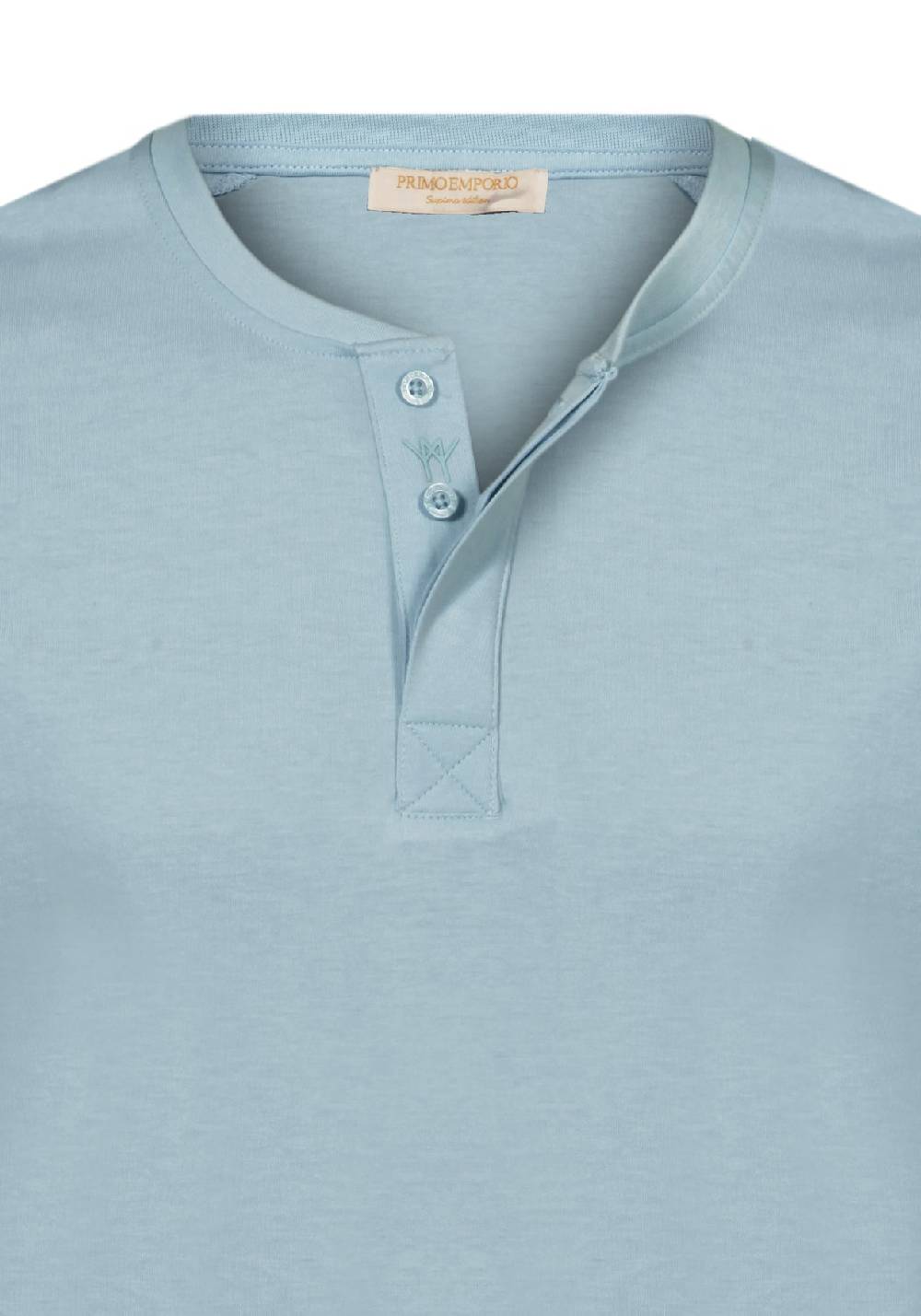 Primo Emporio T-shirt mezza manica con bottoni coperti Ultimo giorno