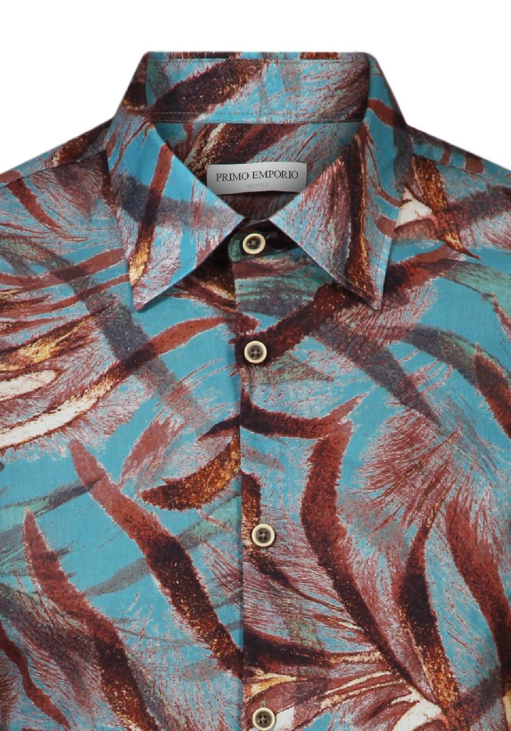Primo Emporio Camicia in Cotone Fantasia Fiori Soddisfazione Garantita
