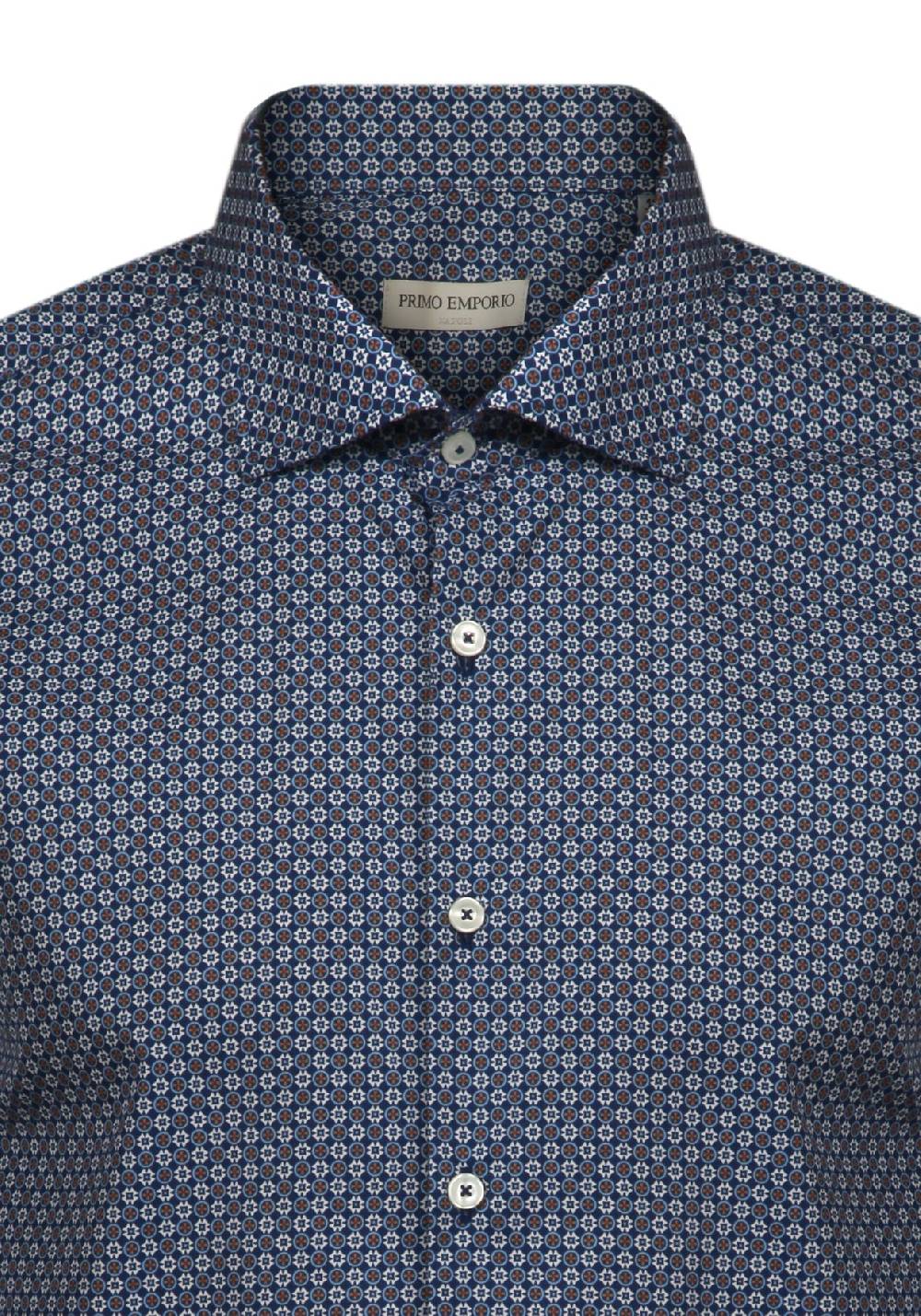 Primo Emporio Camicia in Cotone Micro-Fantasia Negozi Online
