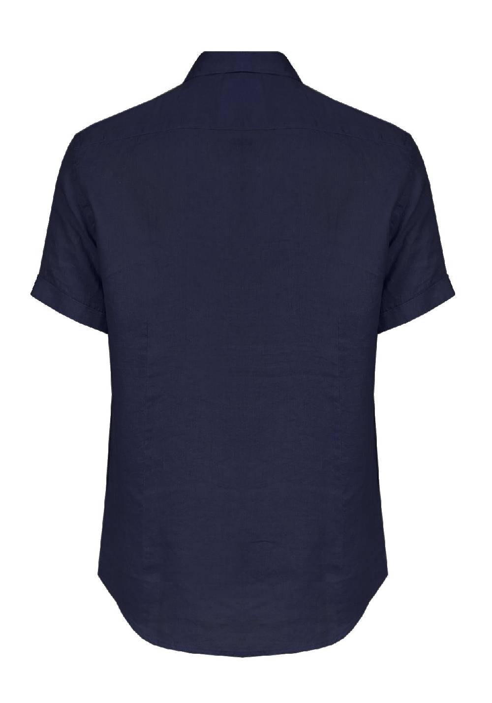 Primo Emporio Camicia Lino Mezza Manica - Blue Hotsell