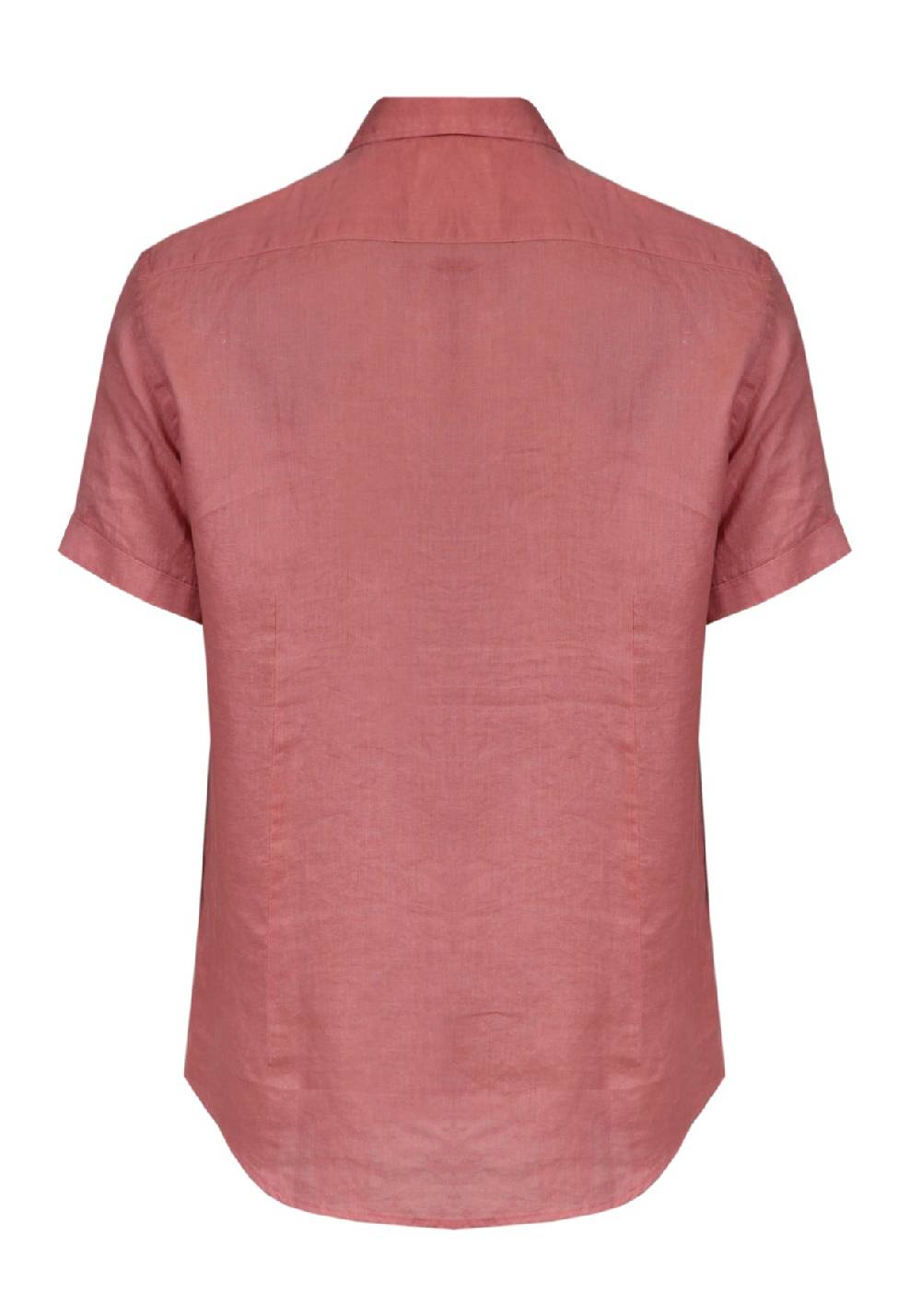 Primo Emporio Camicia Lino Mezza Manica - Mattone Vendita Calda