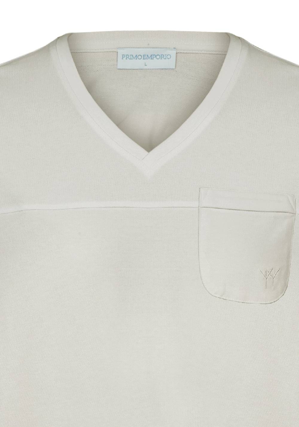 Primo Emporio T-shirt scollo a V con taschino 2025