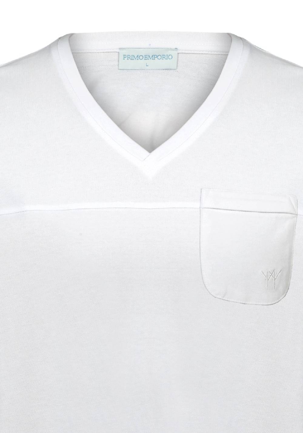 Primo Emporio T-shirt scollo a V con taschino In Linea