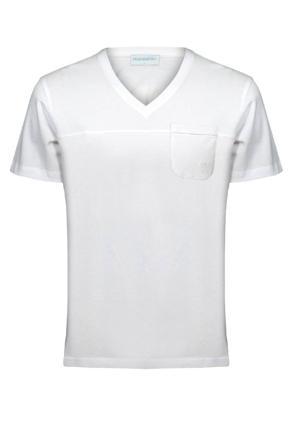 Primo Emporio T-shirt scollo a V con taschino In Linea