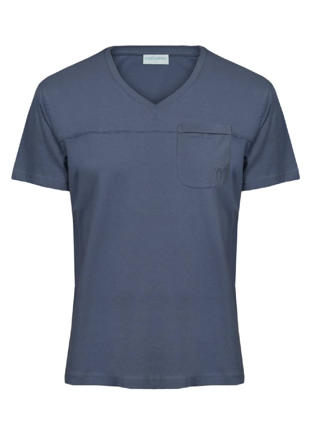Primo Emporio T-shirt scollo a V con taschino Qualità