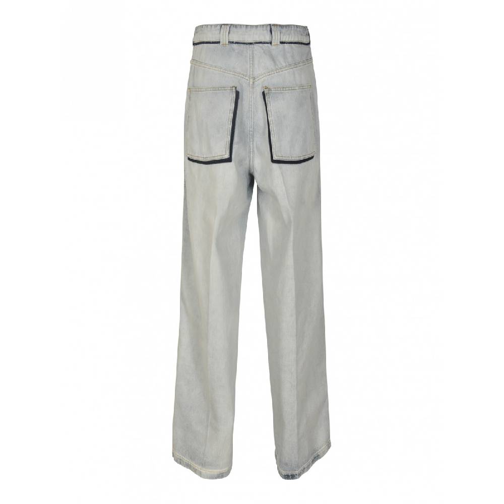 MAISON MARGIELA Jeans over con pences gamba larga Italy