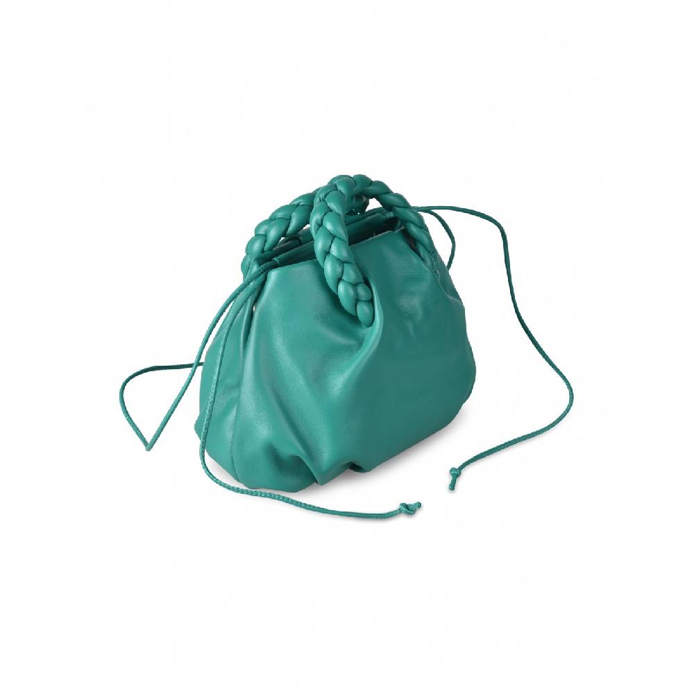 HEREU Bombon braided handle pleated crossbody Moda